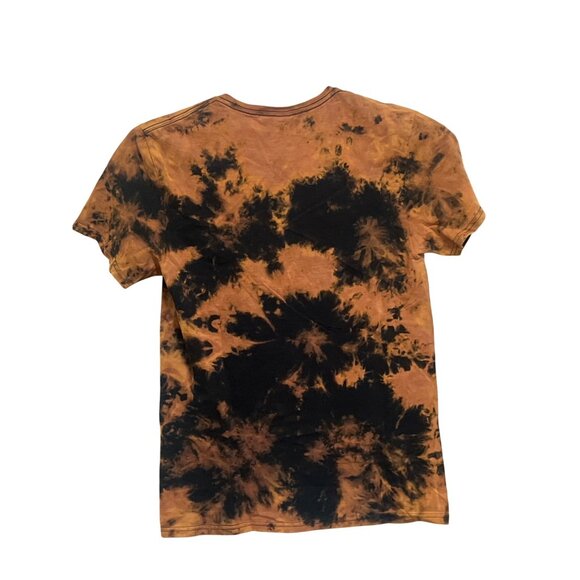 H.E.R. Tie-Dye Graphic Tour T-Shirt Black/Orange Cotton Crewneck Womens Size M - Picture 2 of 5